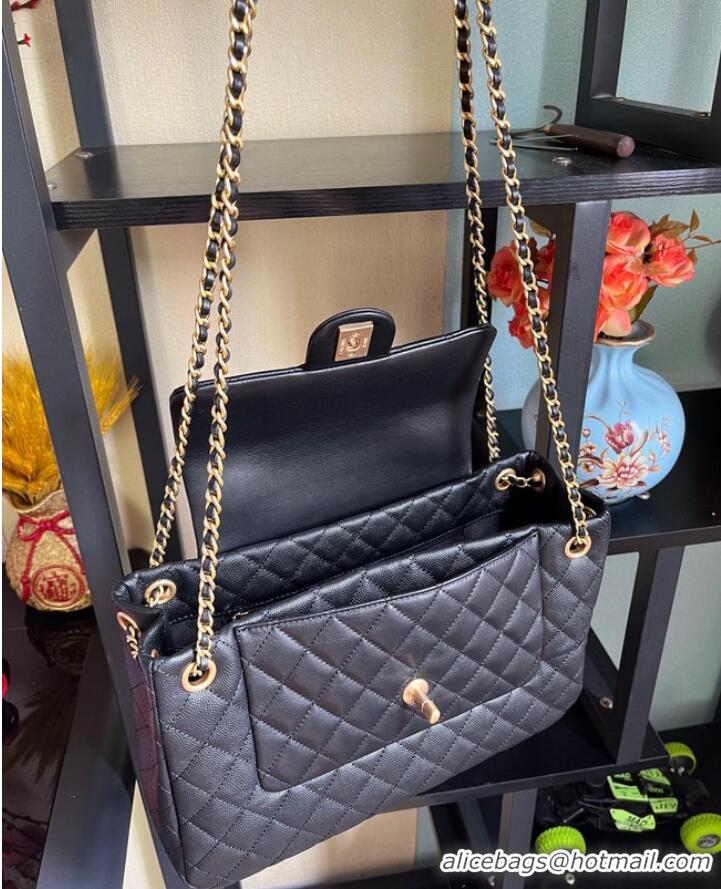 Spot Bulk Chanel lambskin Shoulder Bag AS3335 black