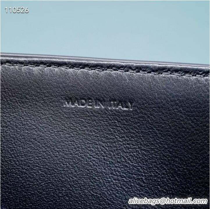 Good Quality Celine CHAIN BESACE TRIOMPHE IN SHINY CALFSKIN 199273 BLACK