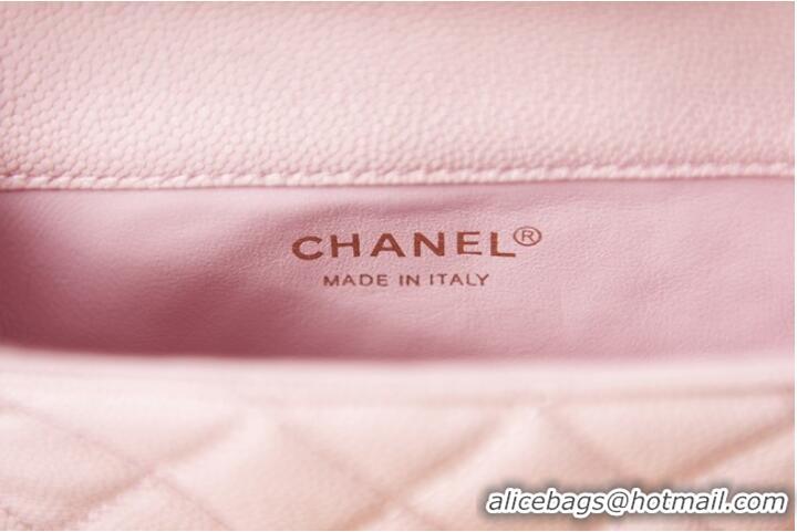 Reasonable Price Chanel Grained Calfskin Shoulder Bag AS3225 pink