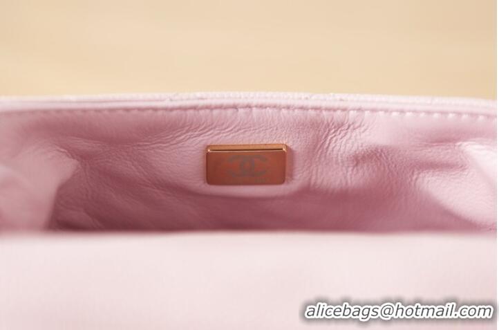 Reasonable Price Chanel Grained Calfskin Shoulder Bag AS3225 pink