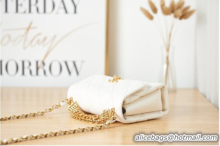 Top Grade Chanel lambskin Shoulder Bag AS3240 white