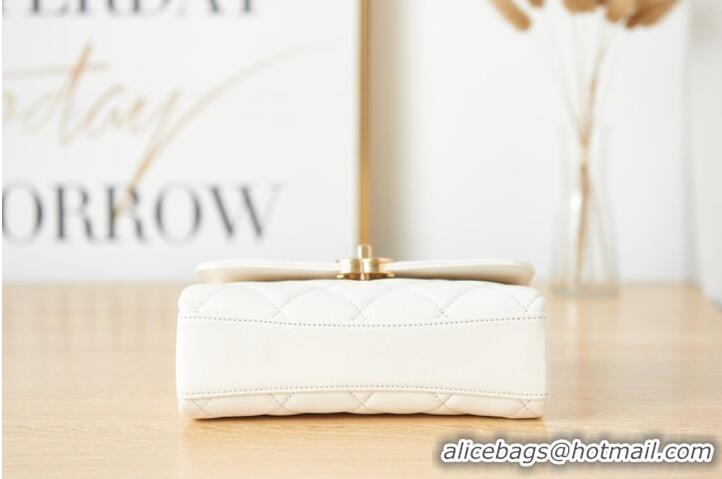 Top Grade Chanel lambskin Shoulder Bag AS3240 white