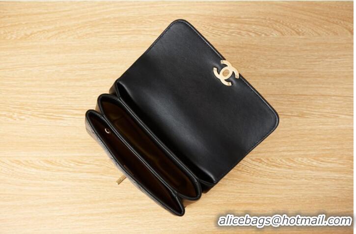 Famous Brand Chanel lambskin Shoulder Bag AS3240 black