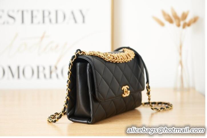 Good Taste Chanel lambskin Shoulder Bag AS3241 black