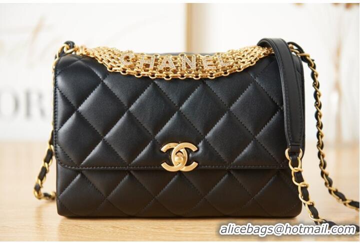 Good Taste Chanel lambskin Shoulder Bag AS3241 black