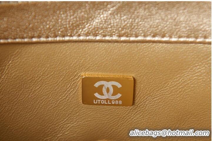 Luxurious Chanel lambskin Shoulder Bag AS3241 gold