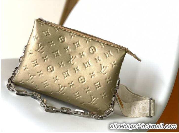 Luxury Cheap Louis Vuitton Monogram Empreinte COUSSIN PM M58699 Bronze