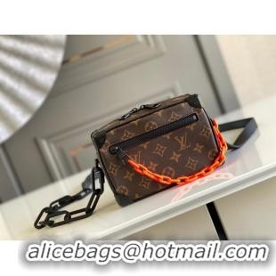 Classic Louis Vuitton Original Monogram Canvas Zipper Clutch bag M68906 black&brown