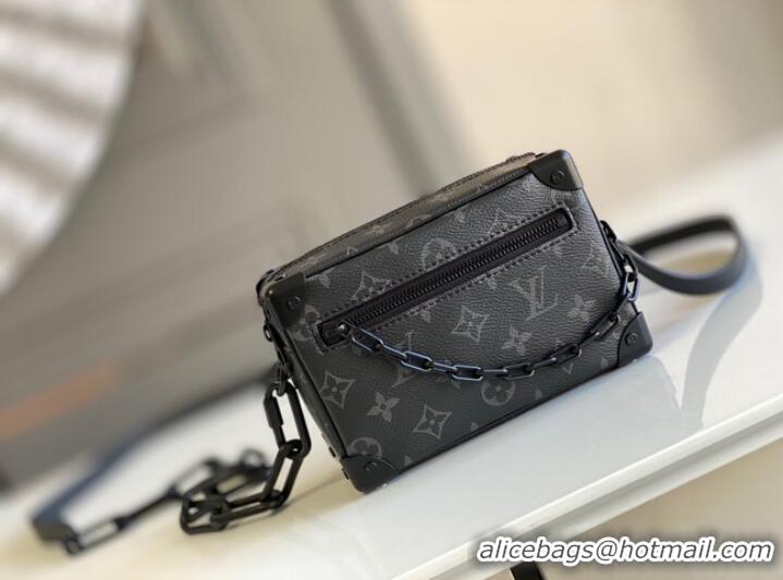 Classic Louis Vuitton Original Monogram Canvas Zipper Clutch bag M68906 black&brown