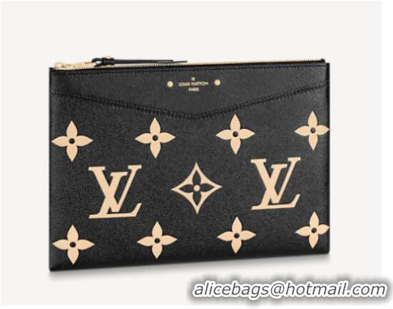 Super Quality Louis Vuitton DAILY POUCH M81292 Black & Beige