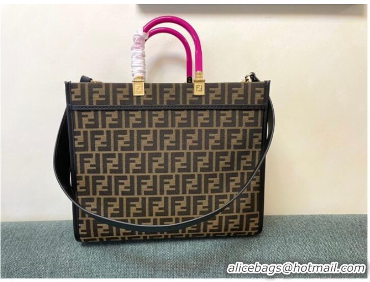 Reasonable Price FENDI LARGE embroidery bag 8BH386AB brown