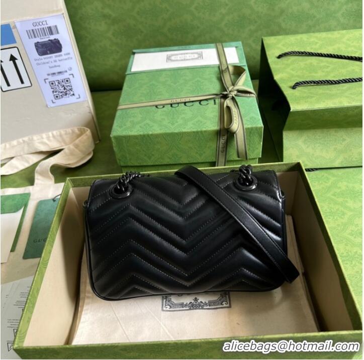 Inexpensive Gucci GG Marmont matelassé mini bag 446744 Black