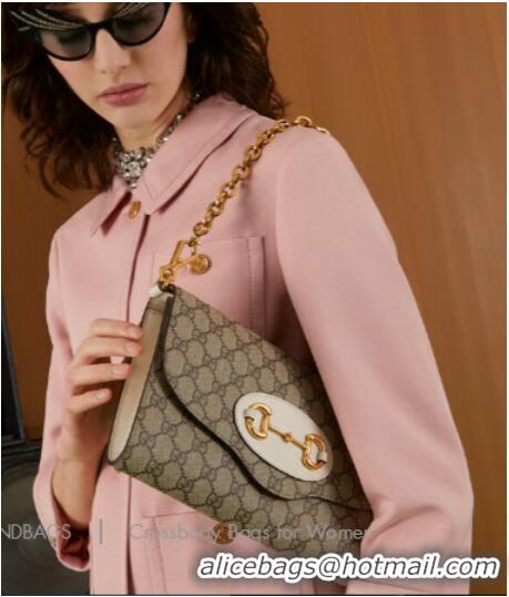 Reasonable Price Gucci Horsebit 1955 small bag 677286 White