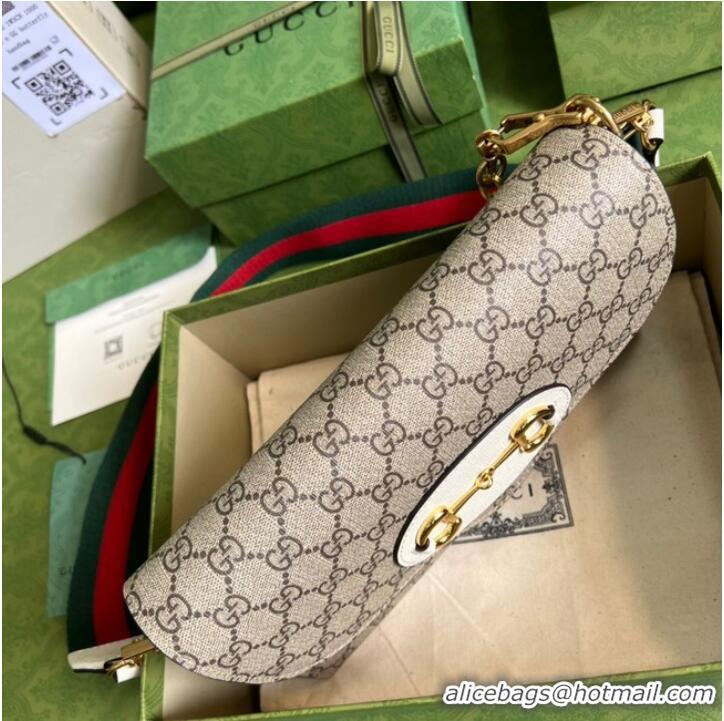 Reasonable Price Gucci Horsebit 1955 small bag 677286 White