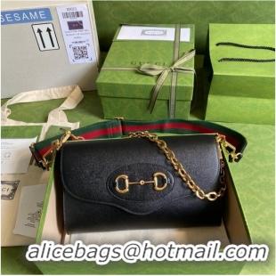 Traditional Specials Gucci Horsebit 1955 small bag 677286 black