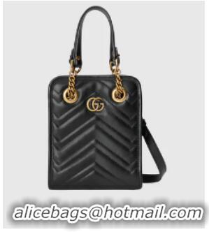 Reasonable Price Gucci GG Marmont matelasse mini bag 696123 black