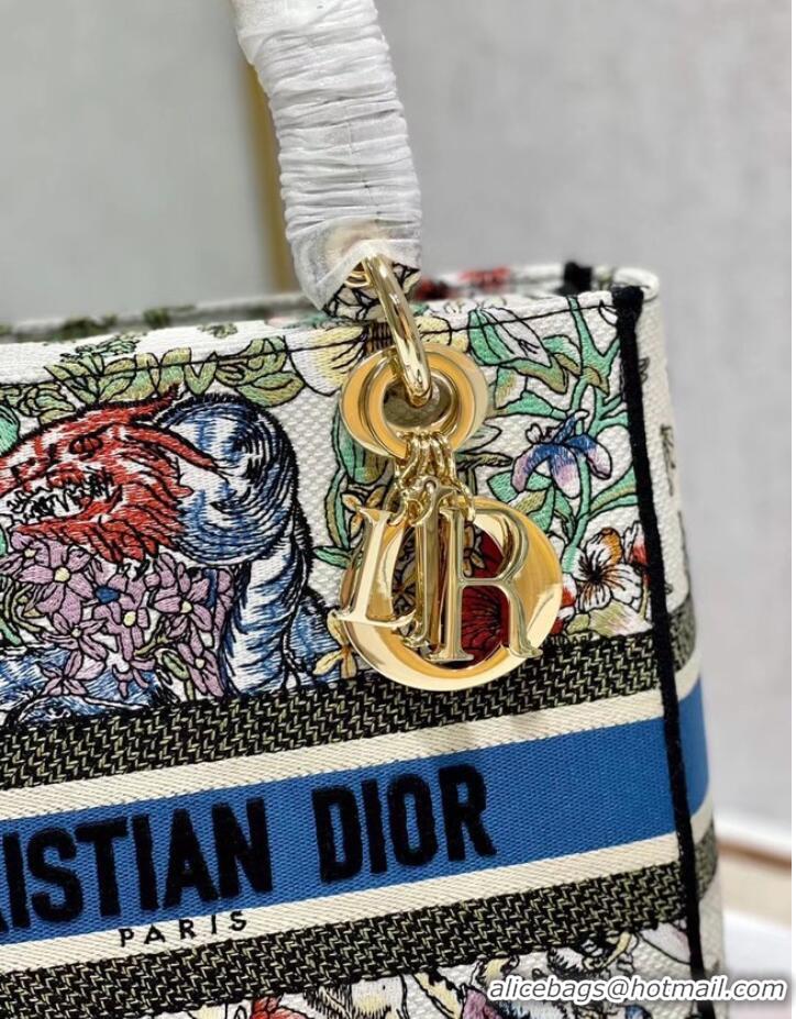 Modern Classic Dior MEDIUM LADY D-LITE BAG Embroidered M0565-18