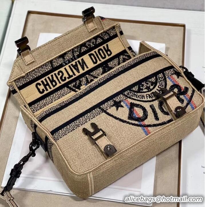 Top Quality DIOR BOBBY BAG Embroidery C0803 yellow