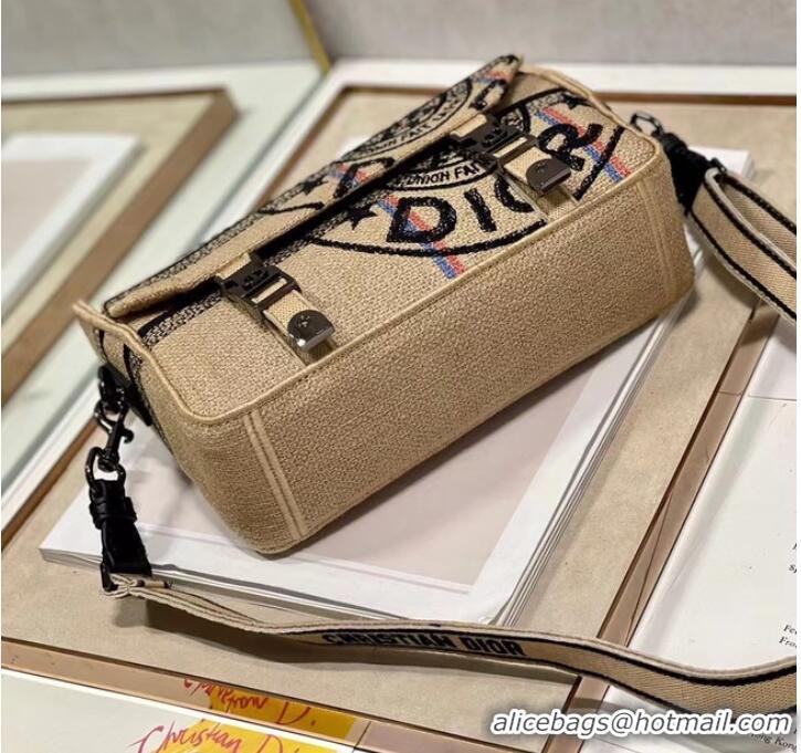 Top Quality DIOR BOBBY BAG Embroidery C0803 yellow