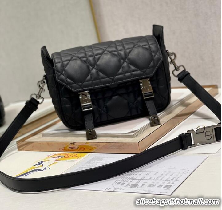 Buy Inexpensive DIOR BOBBY BAG leather 6619 black