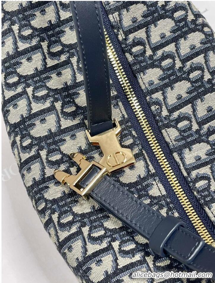 Good Looking DIOR SMALL Shoulder Bag Embroidery S5552 dark blue