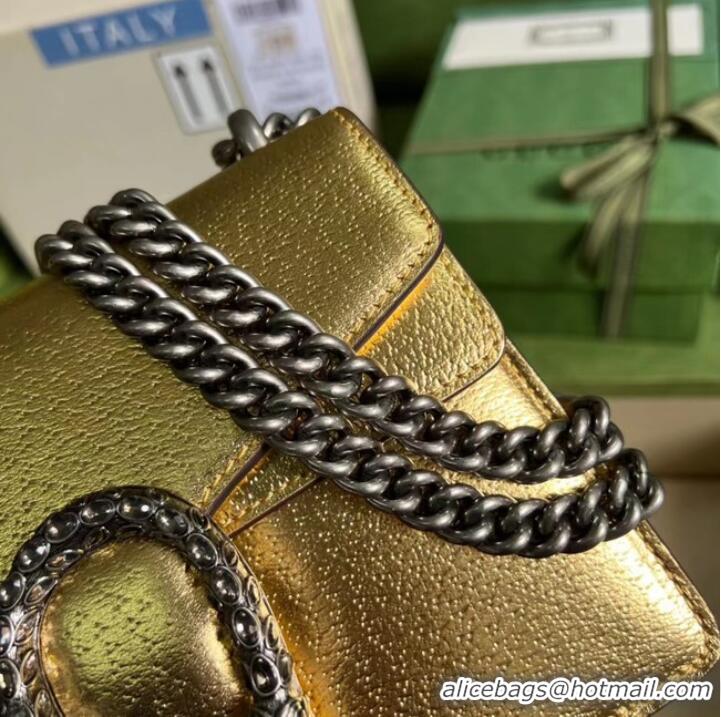 Super Quality Gucci Dionysus lame mini bag 421970 Gold