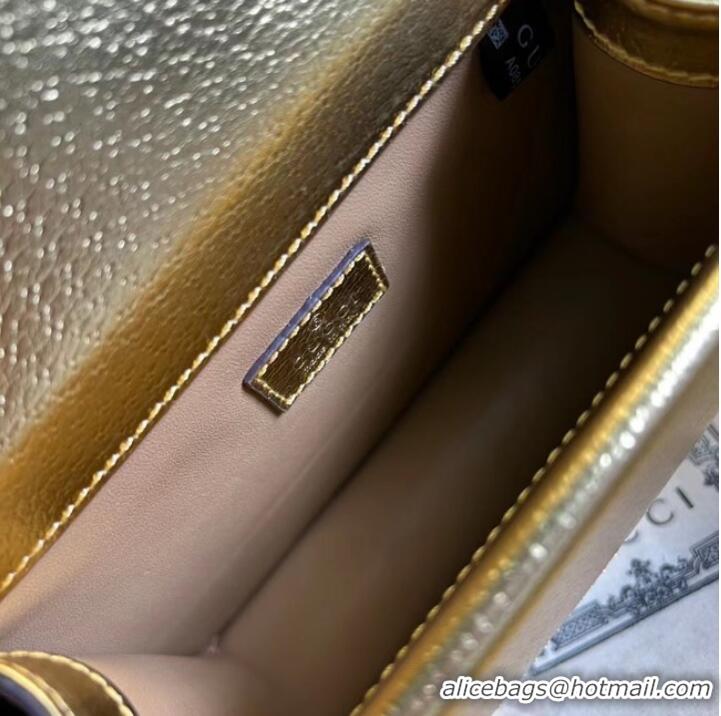 Super Quality Gucci Dionysus lame mini bag 421970 Gold