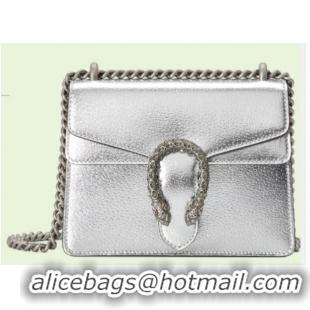 Top Quality Gucci Dionysus lame mini bag 421970 Silver