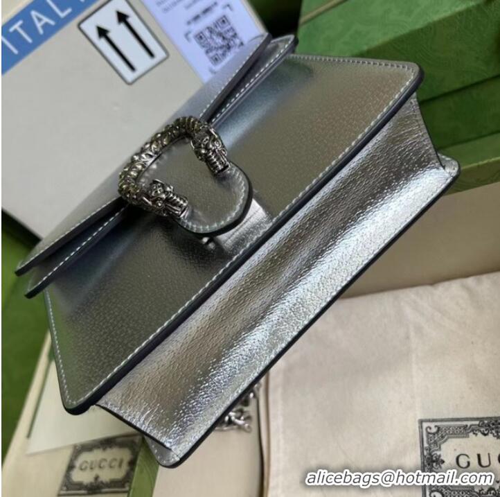 Top Quality Gucci Dionysus lame mini bag 421970 Silver