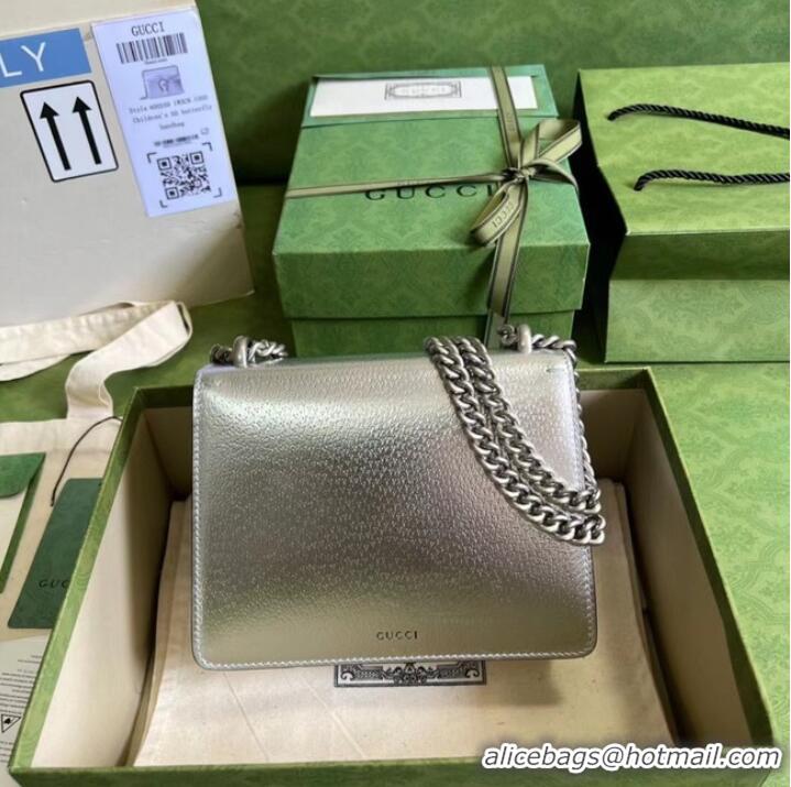 Top Quality Gucci Dionysus lame mini bag 421970 Silver