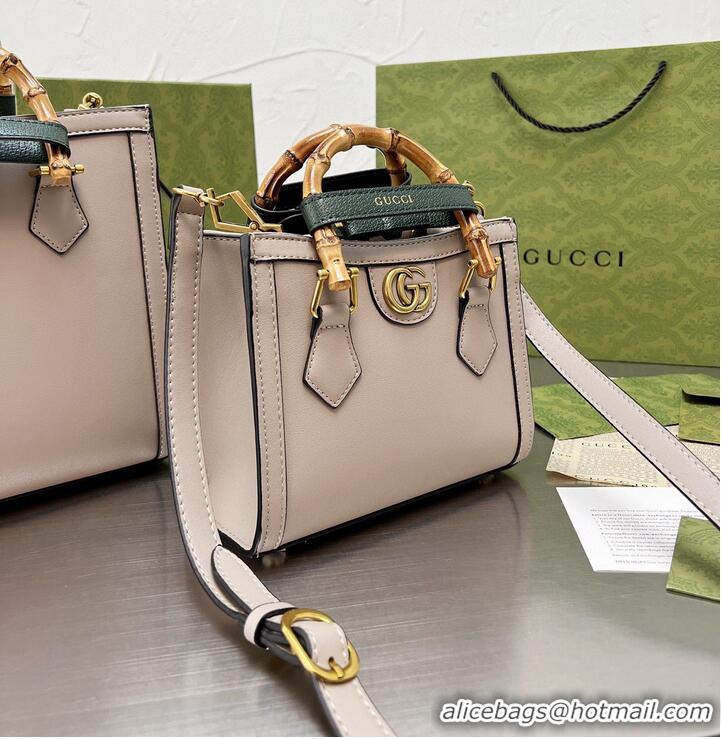 New Style Gucci Diana Bamboo Handle Tote Bag 655658 Offwhite