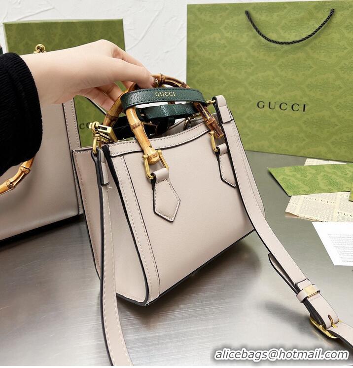 New Style Gucci Diana Bamboo Handle Tote Bag 655658 Offwhite