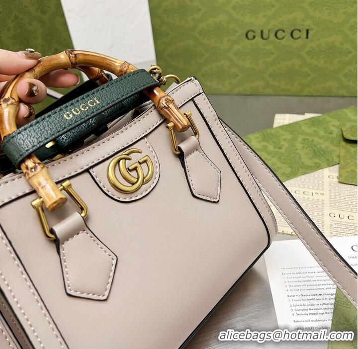 New Style Gucci Diana Bamboo Handle Tote Bag 655658 Offwhite