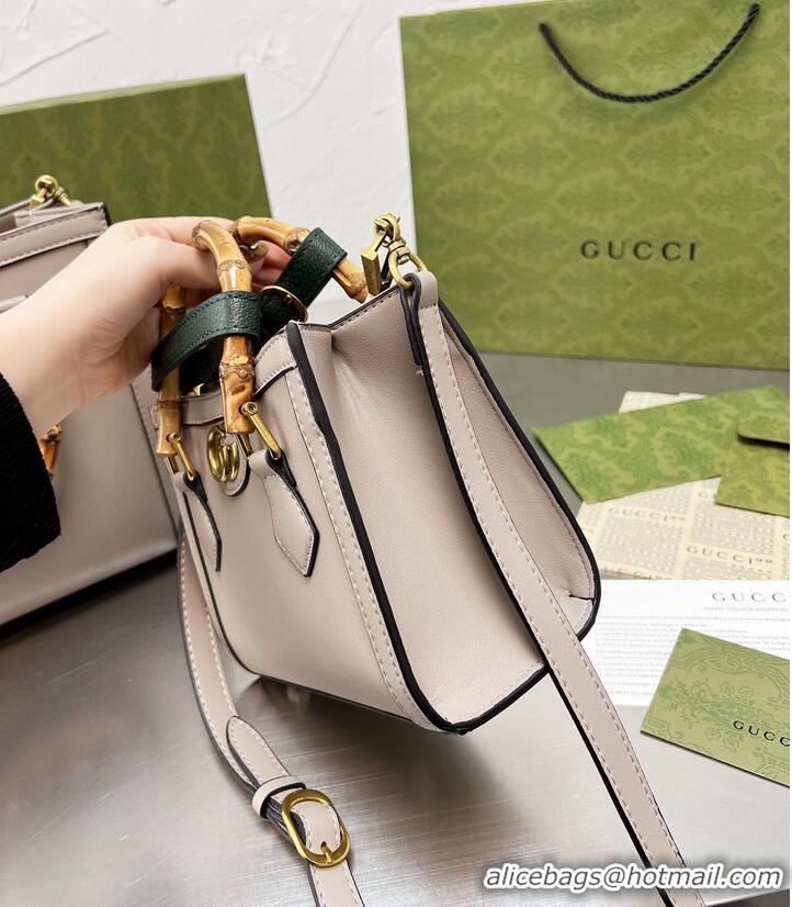 New Style Gucci Diana Bamboo Handle Tote Bag 655658 Offwhite