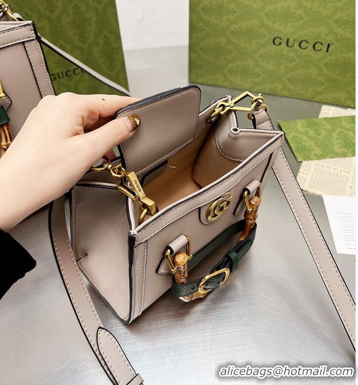 New Style Gucci Diana Bamboo Handle Tote Bag 655658 Offwhite