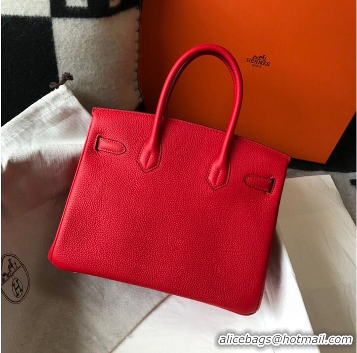 Buy Fashionable Most Popular Hermes original Togo Leather HB25O Red