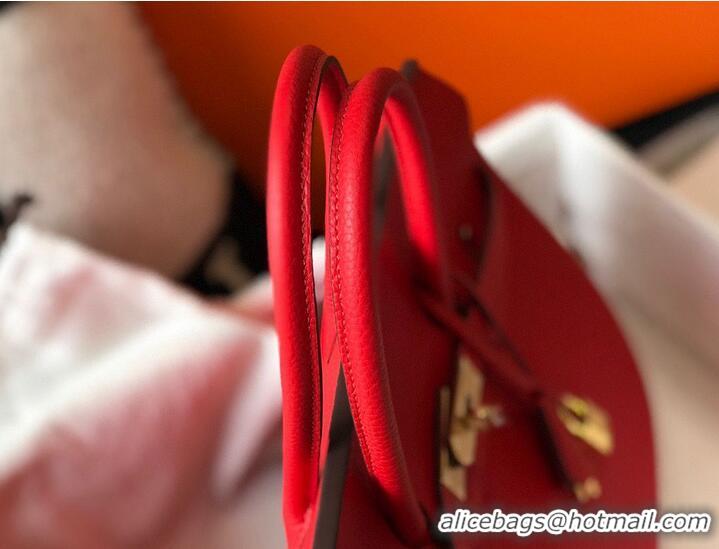 Buy Fashionable Most Popular Hermes original Togo Leather HB25O Red