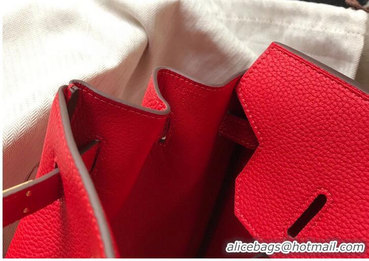 Buy Fashionable Most Popular Hermes original Togo Leather HB25O Red