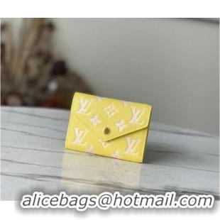 Reasonable Price Louis Vuitton VICTORINE WALLET M81428 Lemon Curd Yellow