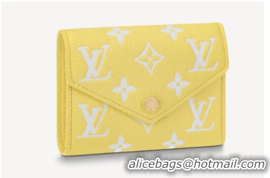 Reasonable Price Louis Vuitton VICTORINE WALLET M81428 Lemon Curd Yellow