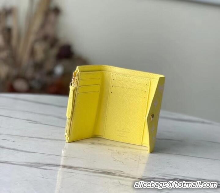 Reasonable Price Louis Vuitton VICTORINE WALLET M81428 Lemon Curd Yellow