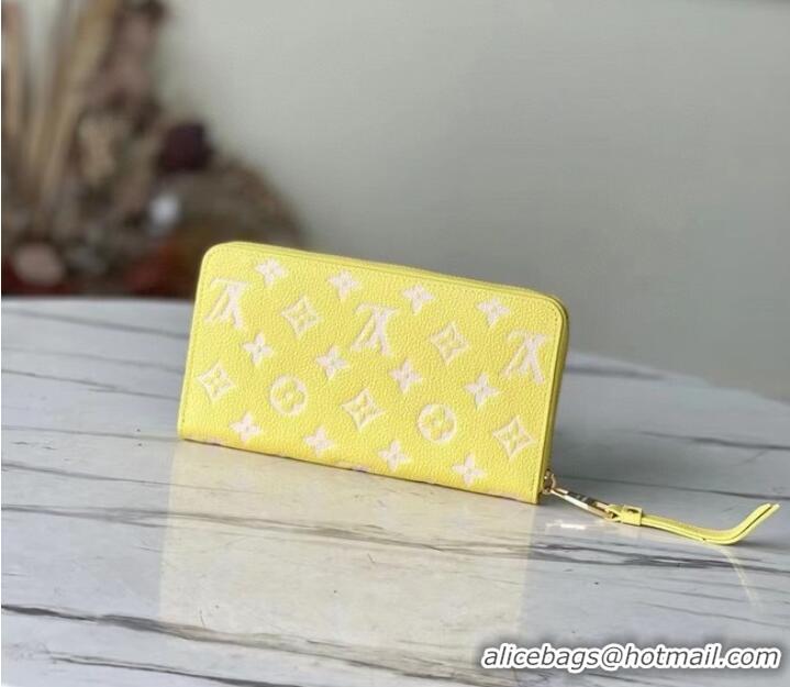 Top Quality Louis Vuitton ZIPPY WALLET M81427 Lemon Curd Yellow