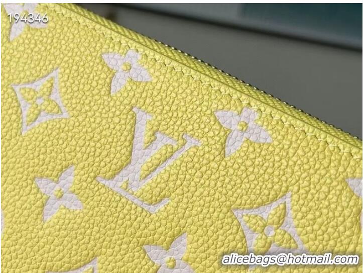 Top Quality Louis Vuitton ZIPPY WALLET M81427 Lemon Curd Yellow