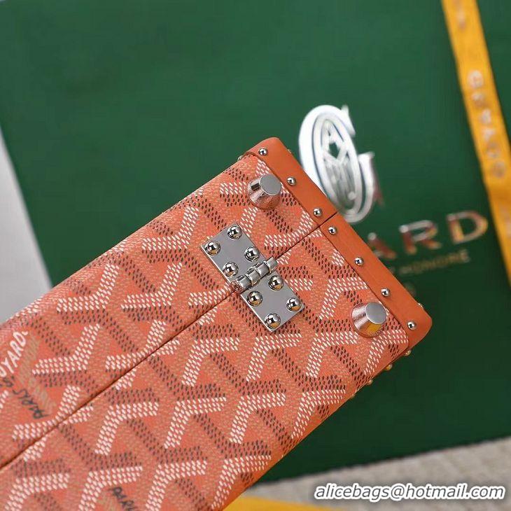 Grade Product Goyard Hotel Box Bag Clamecy Leather GY1409 Orange