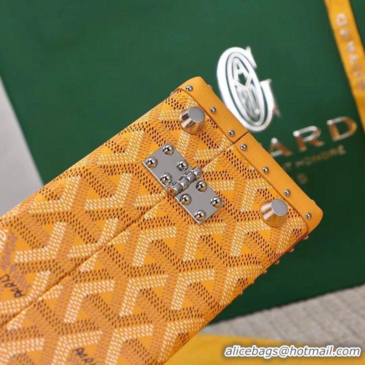 Top Quality Goyard Hotel Box Bag Clamecy Leather GY1409 Yellow