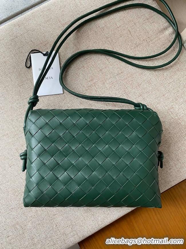 Top Quality Bottega Veneta Small intrecciato leather cross-body bag 680255 Raintree