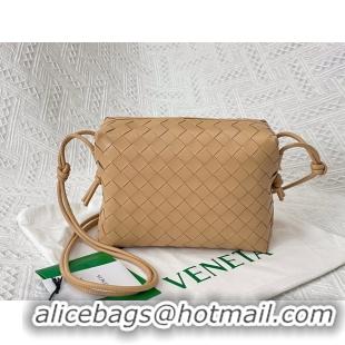 AAAAA Bottega Veneta Small intrecciato leather cross-body bag 680255 Almond