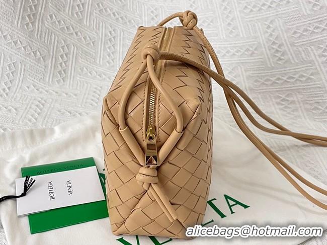 AAAAA Bottega Veneta Small intrecciato leather cross-body bag 680255 Almond