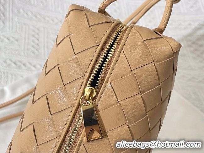 AAAAA Bottega Veneta Small intrecciato leather cross-body bag 680255 Almond