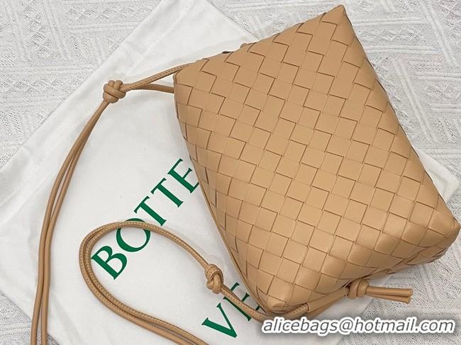 AAAAA Bottega Veneta Small intrecciato leather cross-body bag 680255 Almond